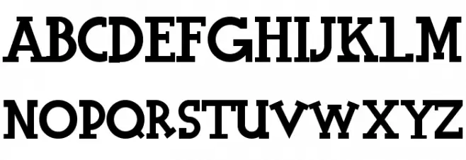 Halidians Blockserif Шрифта ВЕРХНИЙ
