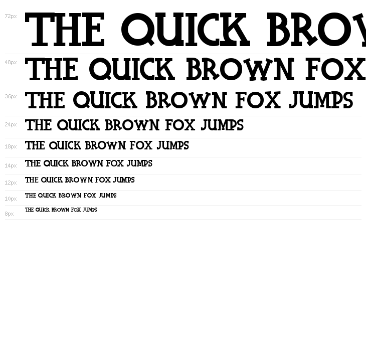 Halidians Blockserif Waterfall