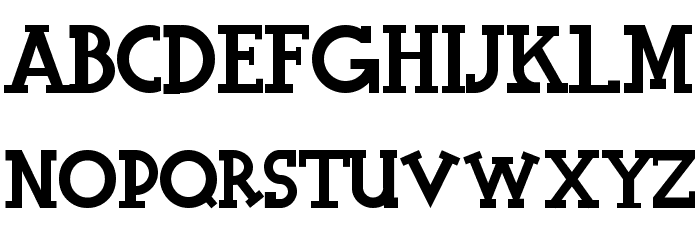 Halidians Blockserif Font LOWERCASE