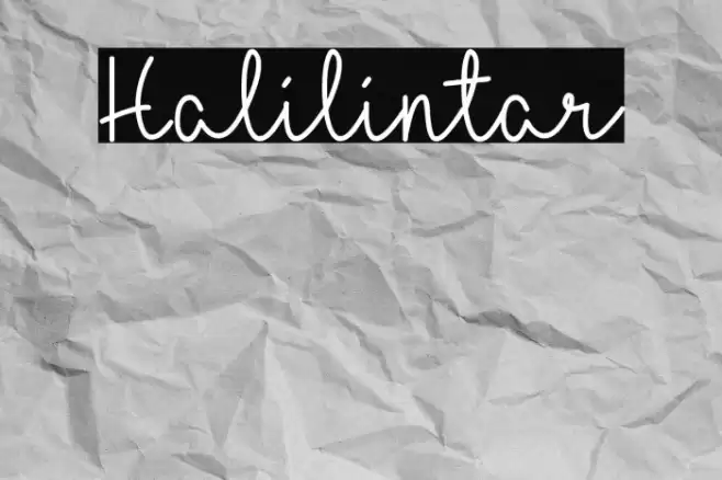 Halilintar Font examples