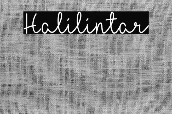 Halilintar Font examples