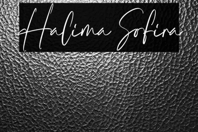 Halima Sofira Font examples