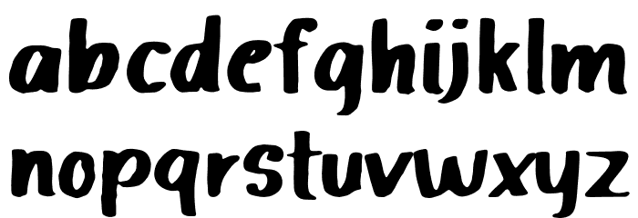 Halimah Font LOWERCASE