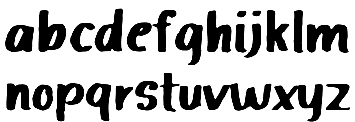 Halimah Font LOWERCASE