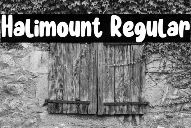 Halimount Regular Font examples