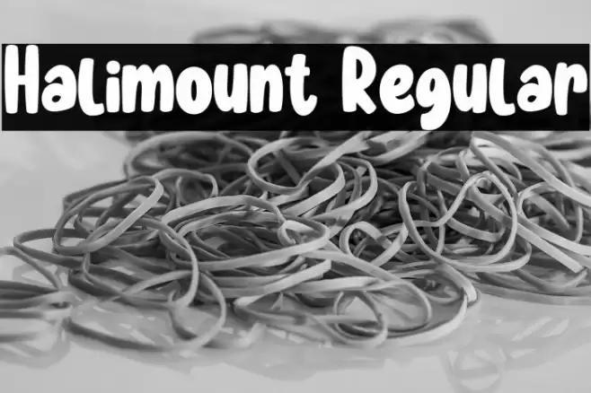 Halimount Regular Font examples