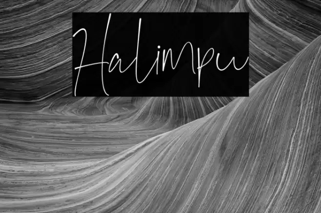 Halimpu फ़ॉन्ट examples