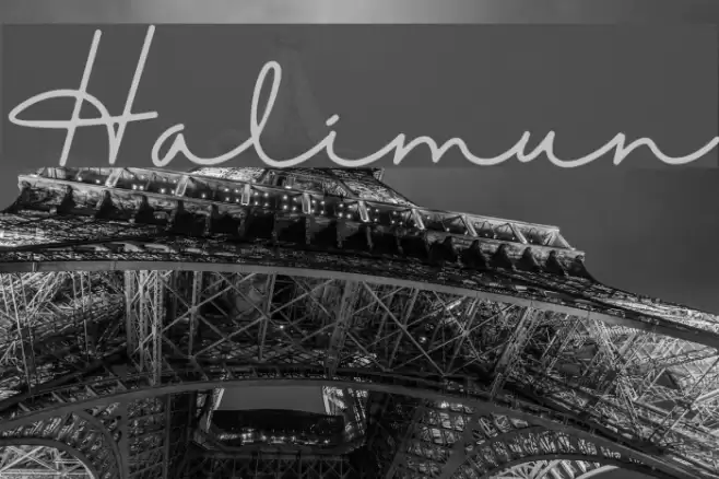 Halimun Font examples