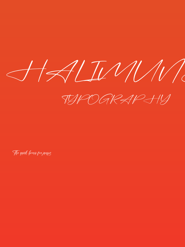 Halimunde Signature Poster