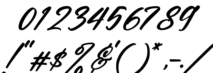 Halingtone William Italic Font OTHER CHARS