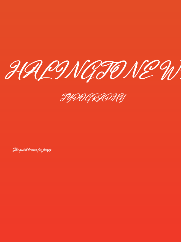 Halingtone William Italic Poster