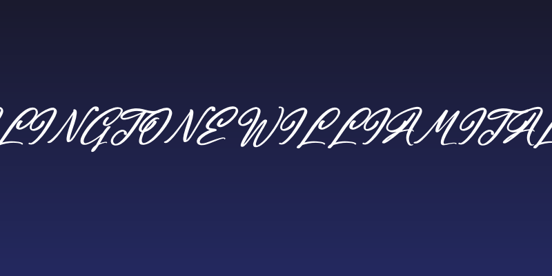 Halingtone William Italic Social Header