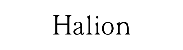 Halion Font