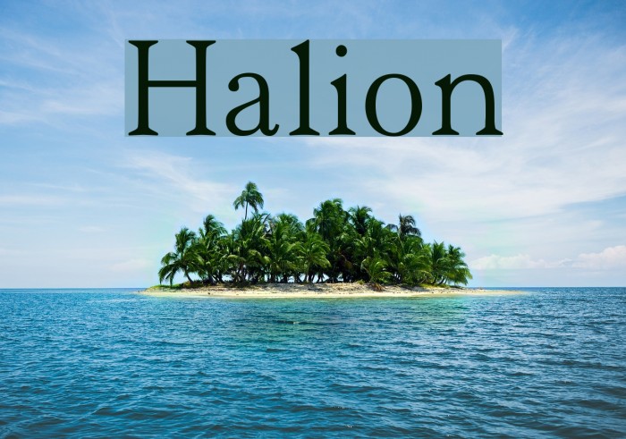 Halion Font examples