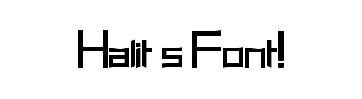 Halit's Font!  Скачать бесплатные шрифты