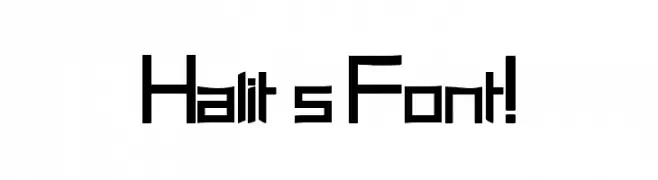 Halit's Font!  नि: शुल्क फ़ॉन्ट्स डाउनलोड