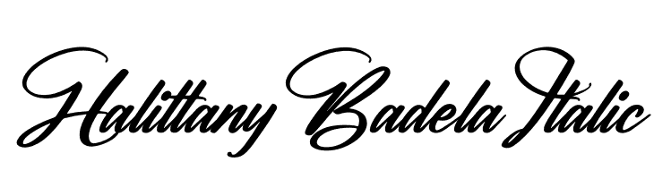 Halittany Badela Italic  baixar fontes gratis