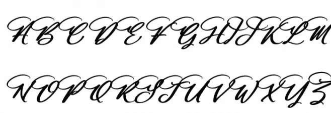 Halittany Badela Italic Fuentes MAYÚSCULAS