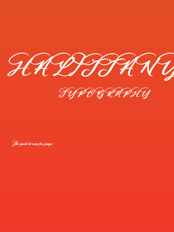 Halittany Badela Italic Poster
