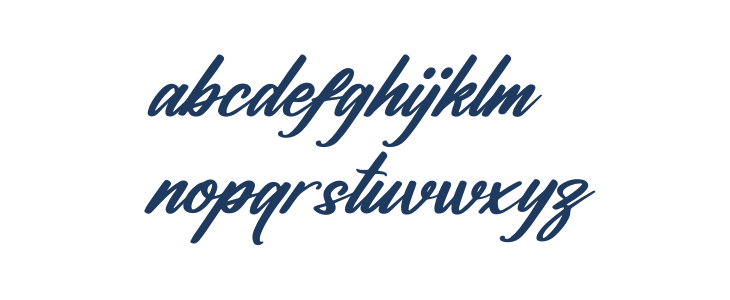 Halittany Badela Italic Lowercase