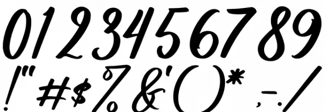 Halittany Badela Font OTHER CHARS