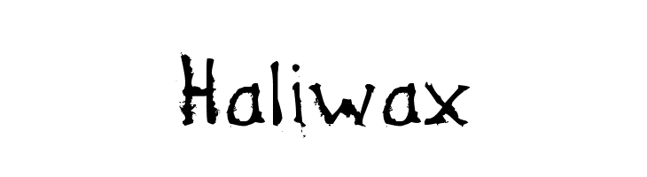 Haliwax  नि: शुल्क फ़ॉन्ट्स डाउनलोड