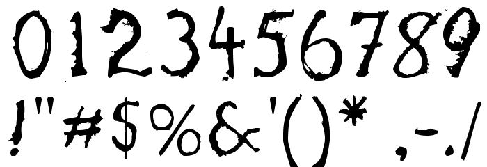 Haliwax Font OTHER CHARS