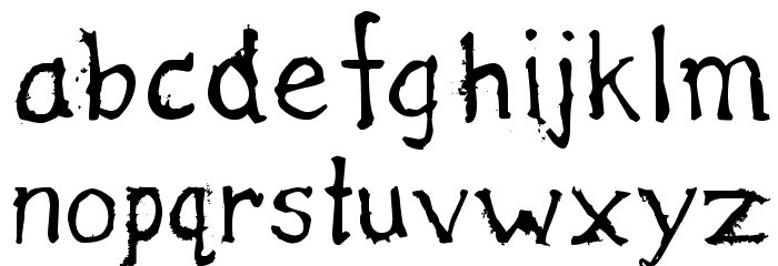 Haliwax Font LOWERCASE