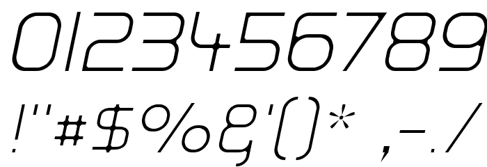Hall Fetica Decompose Italic Font OTHER CHARS