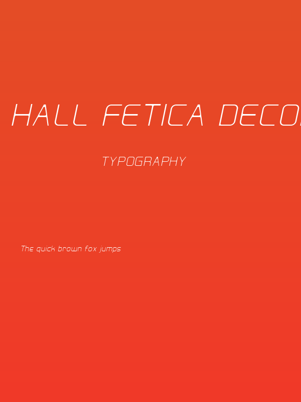 Hall Fetica Decompose Italic Poster