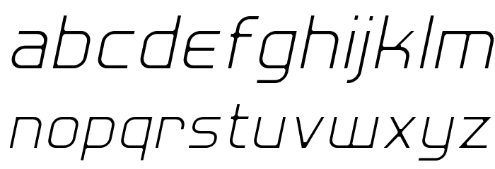 Hall Fetica Decompose Italic Font LOWERCASE