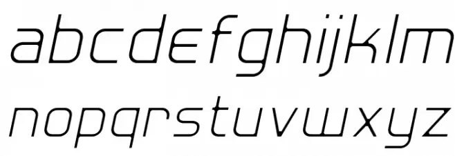 Hall Fetica Decompose Italic फ़ॉन्ट लोअरकेस