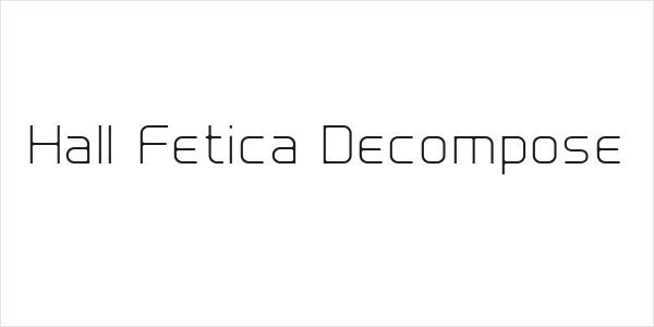 Hall Fetica Decompose Logo