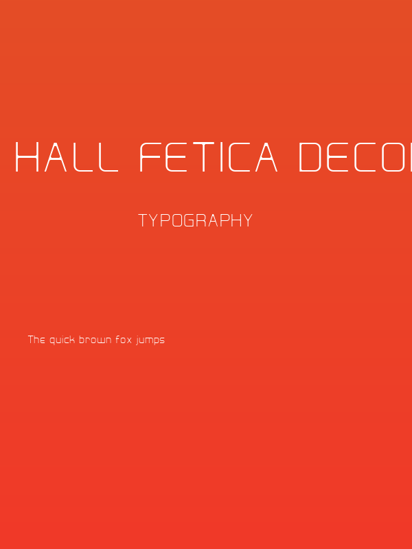 Hall Fetica Decompose Poster