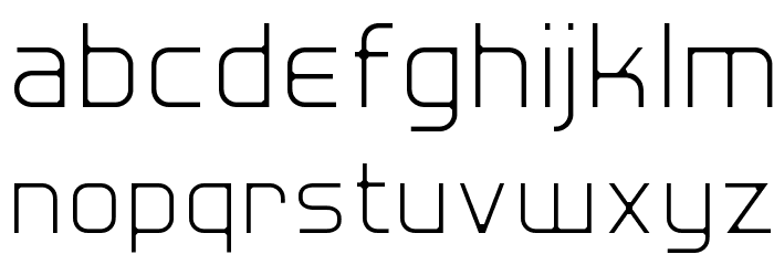 Hall Fetica Decompose Font LOWERCASE