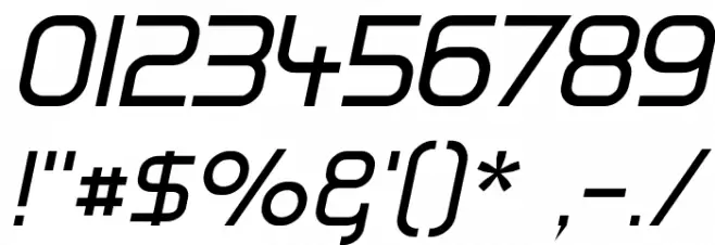 Hall Fetica Italic Font OTHER CHARS