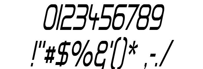 Hall Fetica Narrow Italic Font OTHER CHARS