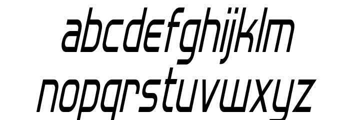 Hall Fetica Narrow Italic Font LOWERCASE