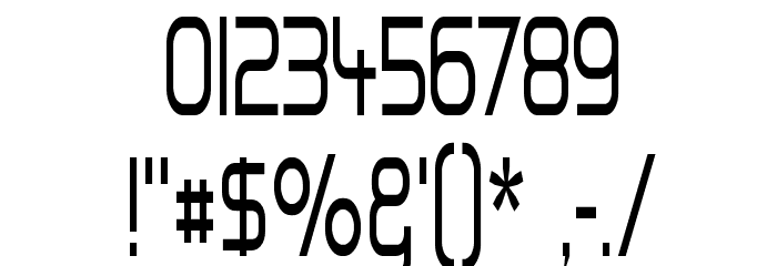 Hall Fetica Narrow Font OTHER CHARS