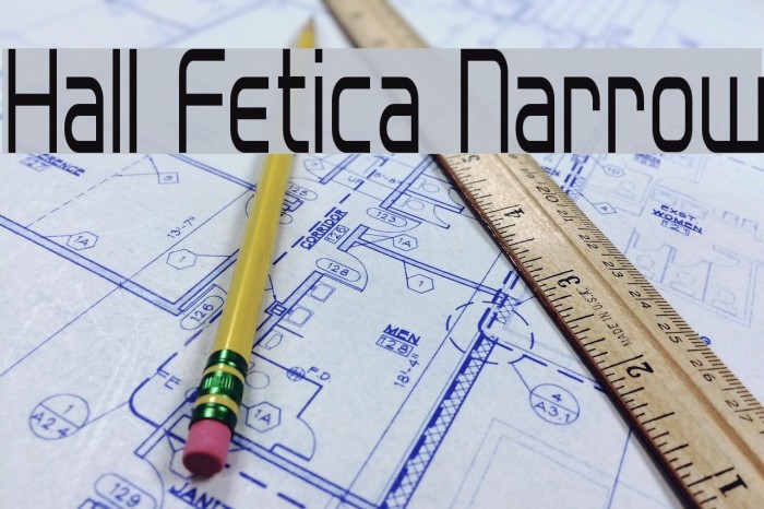 Hall Fetica Narrow Font examples