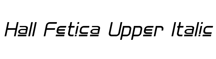 Hall Fetica Upper Italic Font