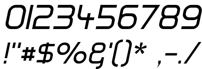 Hall Fetica Upper Italic Font OTHER CHARS
