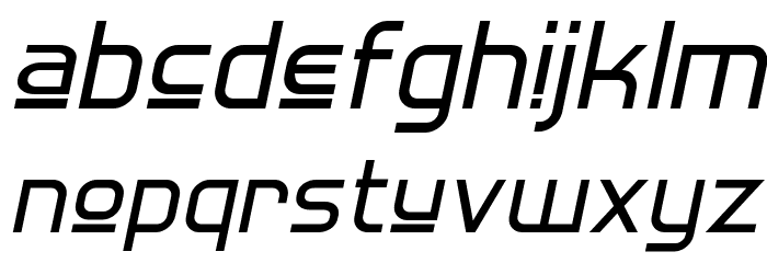 Hall Fetica Upper Italic Font LOWERCASE