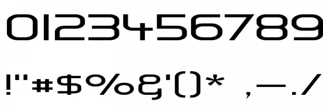 Hall Fetica Wide Font OTHER CHARS