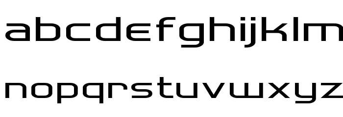 Hall Fetica Wide Font LOWERCASE