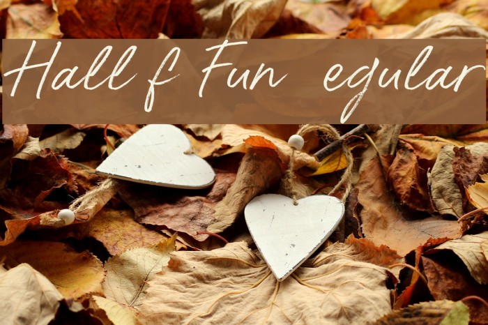 Hall Of Fun DEMO Regular Font examples