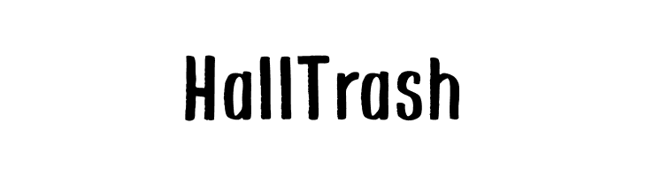 Hall Trash  Frei Schriftart Herunterladen