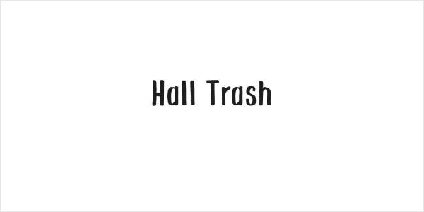 Hall Trash Logo
