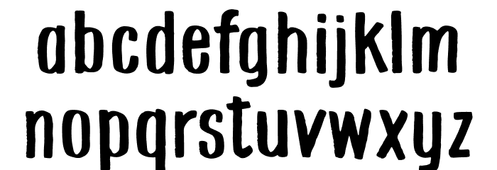 Hall Trash Font LOWERCASE