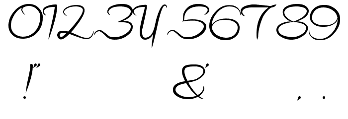 Hall of Fame Font OTHER CHARS